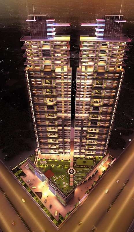 Twin 46-storey residential towers in Mumbai